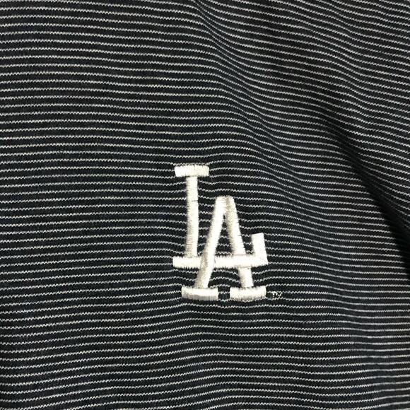 Tommy Bahama Los Angeles Dodgers Blue/White Striped Golf Polo XL - Picture 1 of 9